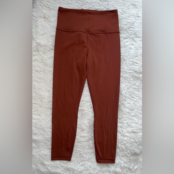 Athleta ultra high rise elation 7/8 tight leggings women’s XS rust orange copper - Picture 3 of 5